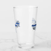 漫画の飛行機 タンブラーグラス (左)