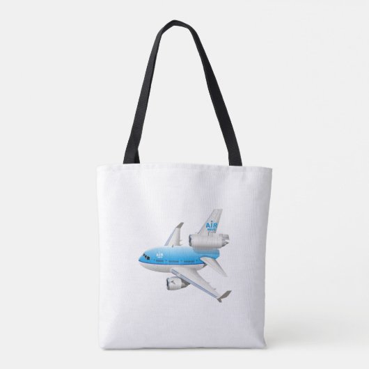 漫画の飛行機 トートバッグ (裏面)