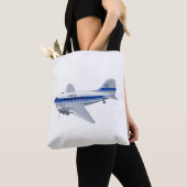 漫画の飛行機 トートバッグ (クローズアップ)