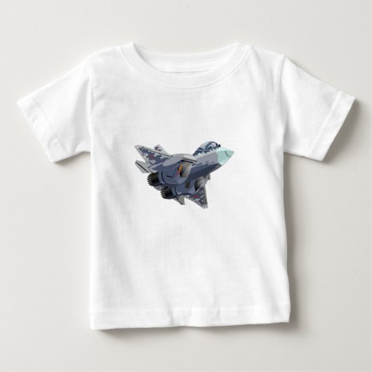 漫画の飛行機 ベビーTシャツ (正面)