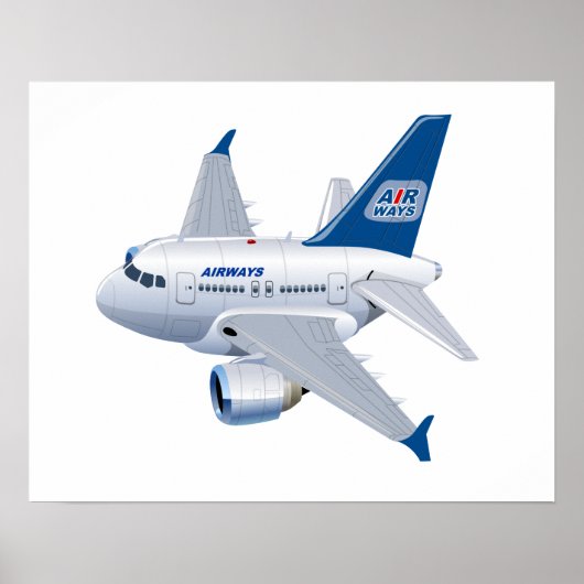 漫画の飛行機 ポスター (正面)