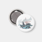 漫画の飛行機 マグネット (正面/裏面)