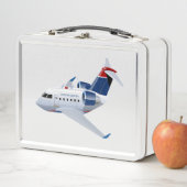 漫画の飛行機 メタルランチボックス (インサイチュ)