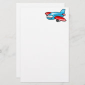 漫画の飛行機 便箋 (正面/裏面)
