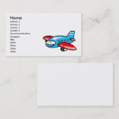 漫画の飛行機 名刺 (正面/裏面)