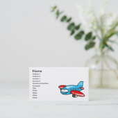 漫画の飛行機 名刺 (スタンド正面)