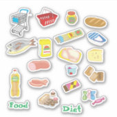 漫画の食 シール (正面)