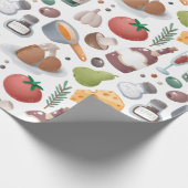 漫画の飲食物 ラッピングペーパー (角)