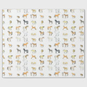 漫画の馬の品種ラッピング紙 ラッピングペーパー (フラット)