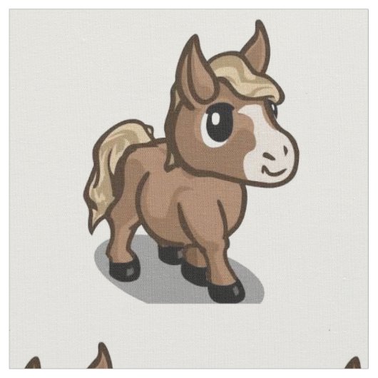 漫画の馬の織物 ファブリック (クローズアップ)