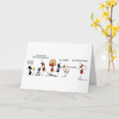 漫画の馬のPhotoshootおもしろいなカード カード (黄色い花)