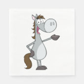 漫画の馬 スタンダードランチョンナプキン (正面)