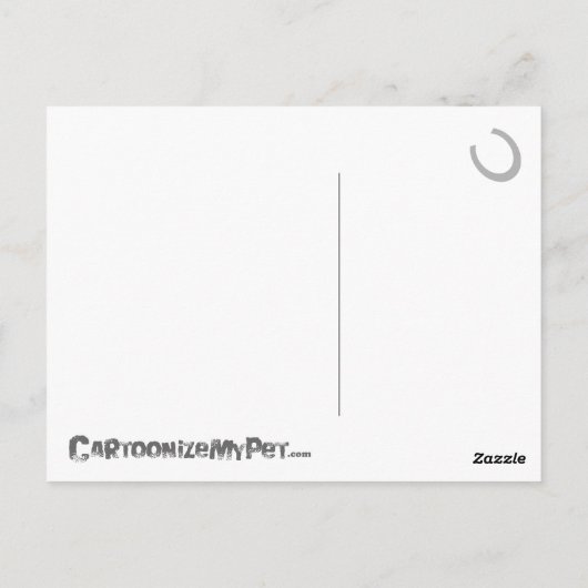 漫画の馬 ポストカード (裏面)