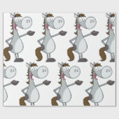 漫画の馬 ラッピングペーパー (フラット)