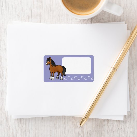 漫画の馬 ラベル (インサイチュ)