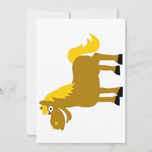 漫画の馬 招待状 (正面)