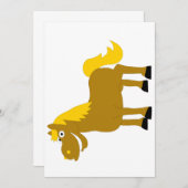 漫画の馬 招待状 (正面/裏面)