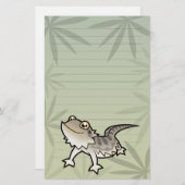 漫画の髭があるドラゴン/Rankinのドラゴン 便箋 (正面/裏面)