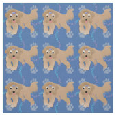 漫画の髭のあるコリー ファブリック (見本)