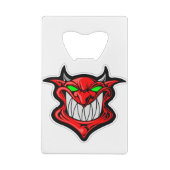 漫画の鬼顔頭サタン クレジットカード栓抜き (裏面)