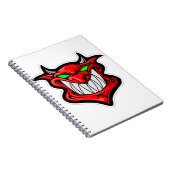 漫画の鬼顔頭サタン ノートブック (右側)