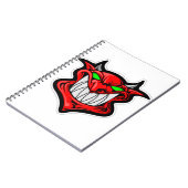 漫画の鬼顔頭サタン ノートブック (左側)