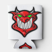 漫画の鬼顔頭サタン 缶クーラー (裏面)