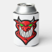漫画の鬼顔頭サタン 缶クーラー (缶裏面)