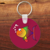 漫画の魚 キーホルダー (正面)