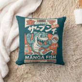 漫画の魚 クッション (ブランケット)