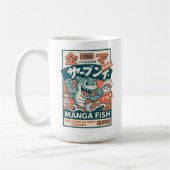 漫画の魚 コーヒーマグカップ (左)