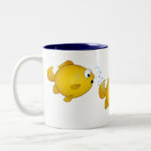 漫画の魚 ツートーンマグカップ (左)