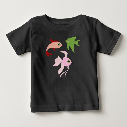 漫画の魚 ベビーTシャツ (正面)