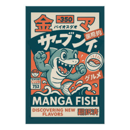 漫画の魚 ポスター