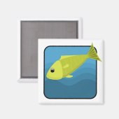 漫画の魚 マグネット (正面/裏面)