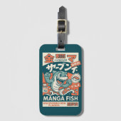 漫画の魚 ラゲッジタグ (正面縦)