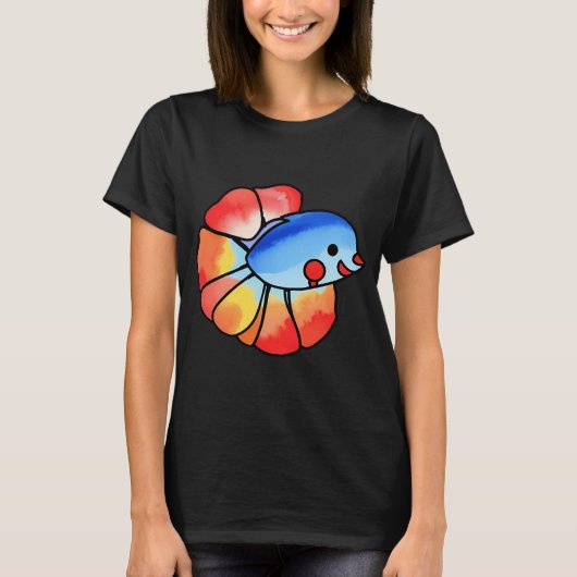 漫画の魚 Tシャツ (正面)