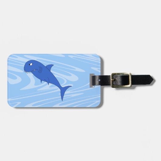 漫画の鮫 ラゲッジタグ (正面横)