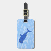 漫画の鮫 ラゲッジタグ (正面縦)