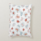 漫画の鳥が付いているパターン アクセントクッション (裏面(縦))