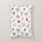 漫画の鳥が付いているパターン アクセントクッション (正面(垂直))