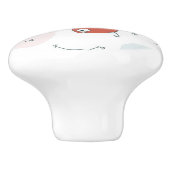 漫画の鳥が付いているパターン セラミックノブ (側面)