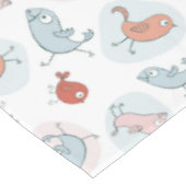 漫画の鳥が付いているパターン テーブルクロス (アングル)