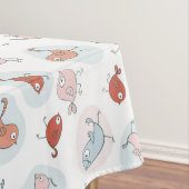 漫画の鳥が付いているパターン テーブルクロス (インサイチュ)