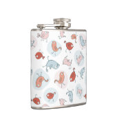 漫画の鳥が付いているパターン フラスク (右)