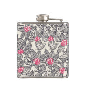 漫画の鳥が付いている花パターン フラスク (裏面)