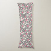 漫画の鳥が付いている花パターン ボディピロー (正面縦)