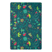 漫画の鳥が付いている花パターン ミニクリップボード (裏面)