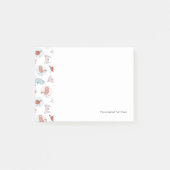 漫画の鳥の模様 ポストイット (正面)