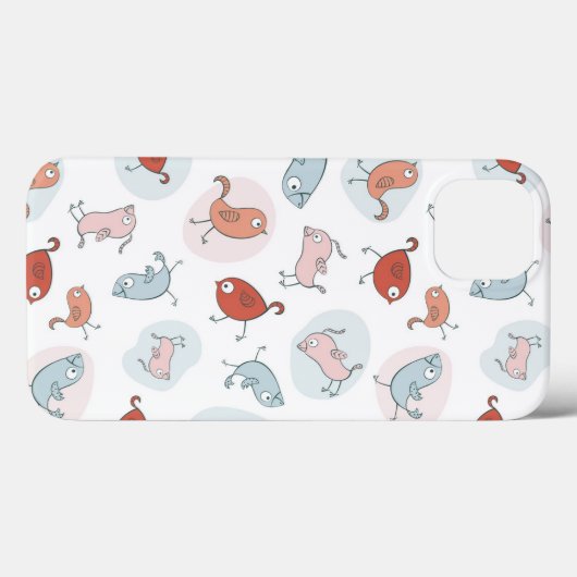 漫画の鳥の模様 Case-Mate iPhoneケース (裏面 (横))